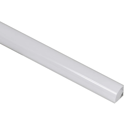 Профиль алюминиевый угловой ORION-1616C с экраном, круглый экран, цвет алюмин, 3м, AKS - фото 3