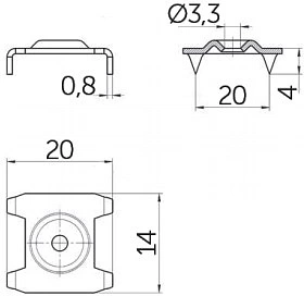 Шайба скрепка, (уп/10тыс.шт) РБ - фото 2