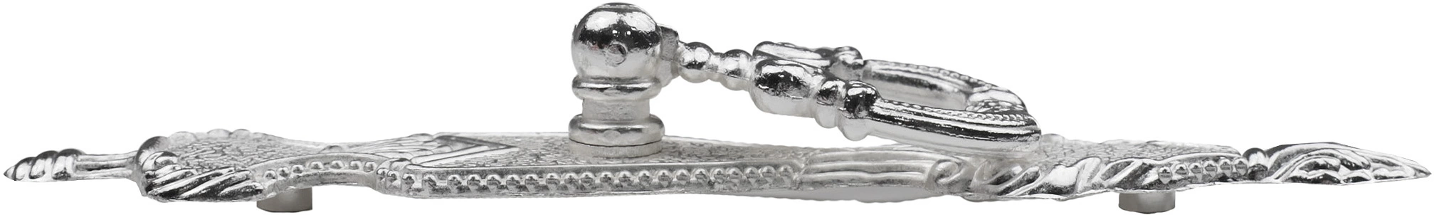 Ручка меб. кнопка мет. FLORENTINO-ключ белое серебро, AKS - фото 4