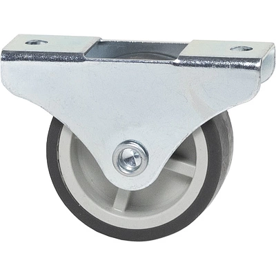 Ролик меб. c рез.ободом d40 h43 прямоходящий, черный AKS - фото 3