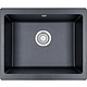 Мойка кварц, прямоугольная, 5551, 550*460мм, черный металлик, под столешницу, Granula - фото 1