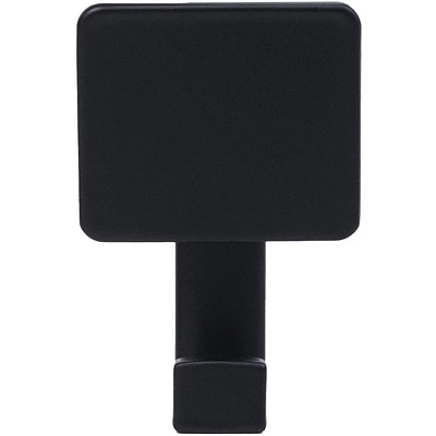 Крючок меб. двухрожковый мет. QUADRA черный матовый AKS - фото 3