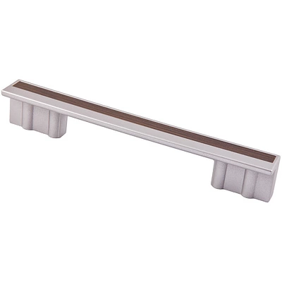 Ручка меб. скоба пластик. PS17/C17 96/128 металлик+металлик AKS - фото 3