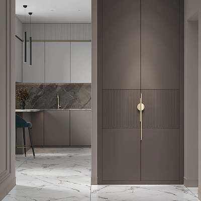 Ручка меб. скоба алюм. FORTUNA 256/300 брашированное золото, AKS - фото 6