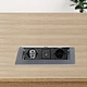 Выдвижной удлинитель Nova USB, 2 розетки, USB A + USB C, алюминий, AKS - фото 5
