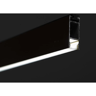 Штанга гардеробная прямоуг. FAME LUMI L-1000 с демпфером, белый матовый AKS - фото 5