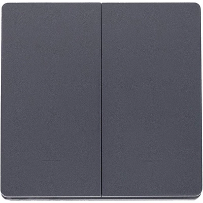 Выключатель кинетический, с реле, 2 клавиши, графит, с Wi-Fi, AKS - фото 1