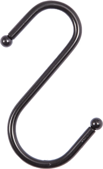 Крючок на трубу d16 ретро черный AKS - фото 1