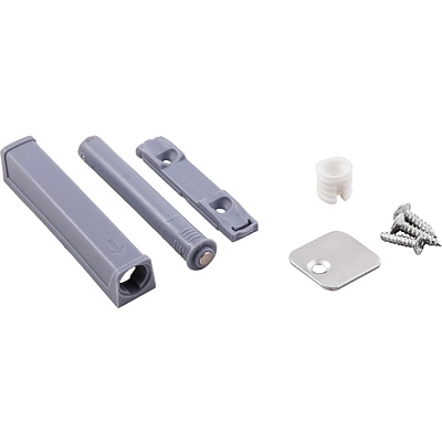 Механизм push-to-open наконечник магнитный накладной/врезной серый AKS усиленный - фото 3