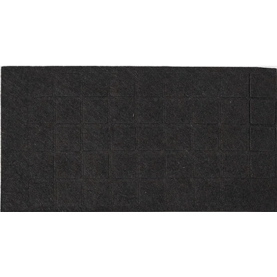 Подкладка самоприлипающая фетровая 15х15мм (1лист-45шт) коричневая Folmag - фото 1