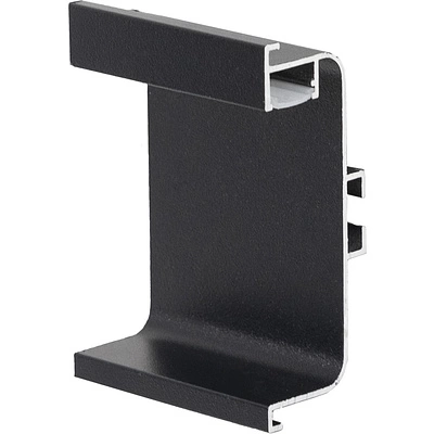 Профиль алюм. GOLA C-образный, 5.5м, LED, черный AKS - фото 1