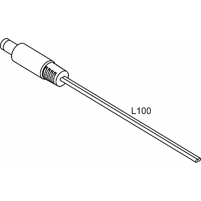 Шнур соединительный (штекер - провод), для трансформатора и контроллера, 15 см, GS - фото 2