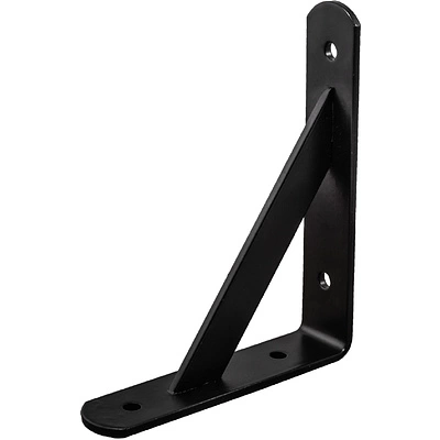 Полкодержатель мет. LINE 300*200*30*4, черный AKS - фото 1