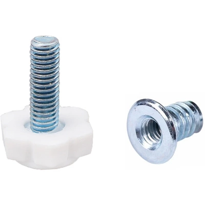 Регулятор уровня+муфта М6 белый (1 упак. = 100 компл.) AKS - фото 1