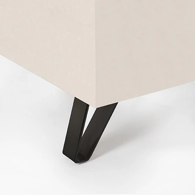 Опора меб. мет. TECHNO h130 черный AKS - фото 6