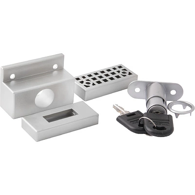 Замок для раздвижных 2-х дверей SENATOR механический серебро PL - фото 2