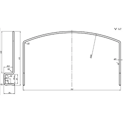 Скоба крепление для матраса к механизму №559 ОЗМФ - фото 2