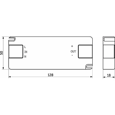 Блок питания UltraSlim 30W/12V, тонкий, AKS - фото 2