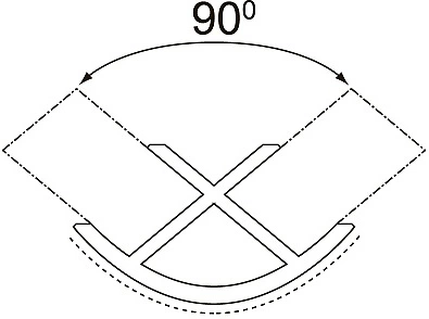 Угол 90 к цоколю мебельному ПВХ h=100 крем, РБ - фото 2