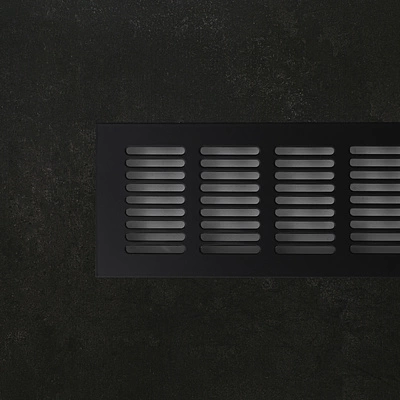 Решетка вентиляционная 480х80мм черная алюминий AKS - фото 4