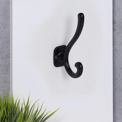 Крючок меб. двухрожковый мет. AКKORD черный матовый AKS - фото 5