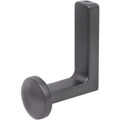 Крючок меб. однорожковый мет. KING графит AKS - фото 1