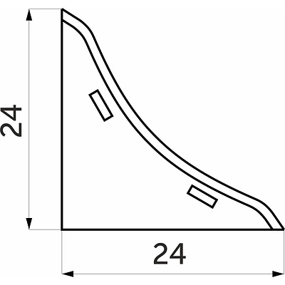 Заглушка ПВХ к плинтусу LP NZA беж (69) EL-MECH-PLAST - фото 2