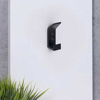 Крючок меб. двухрожковый мет. BLOCK черный матовый AKS - фото 6