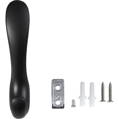 Крючок меб. двухрожковый мет. ROMA черный матовый AKS - фото 6