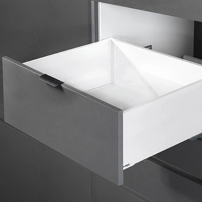 Система ящиков Slimbox Evolution L-500 H=199 с доводчиком ДСП16мм белый - фото 6