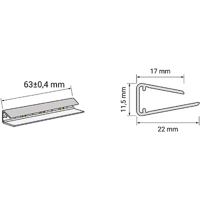 Клипса светодиодная Prismatic FT2D, 3диода, 12VDC/0,25W, пластиковая, холод. белый, HLT - фото 2