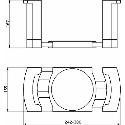 Держатель тарелок Slimbox Evolution графит - фото 2