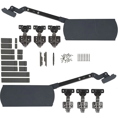 Подъемный механизм верхний M с доводчиком на две двери PRIME by AKS ZEVS графит - фото 3