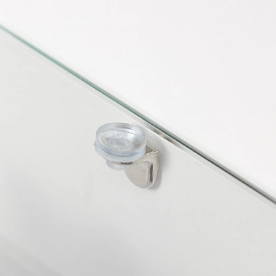 Полкодержатель для стекла мет. SEKURA 0.8 никель (1 уп. = 100 шт.) AKS - фото 3