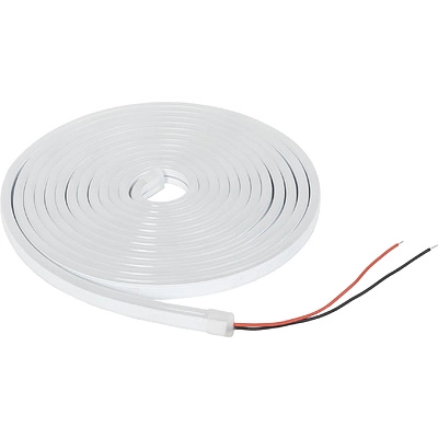 Гибкий неон - 9,6W/m, 24V, 8*16мм, 120 д/м, IP65, нейтральный белый (4000K) - 5м, AKS - фото 1