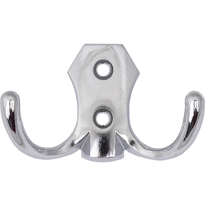 Крючок меб. двухрожковый мет. WP89 хром GRIDLI - фото 1