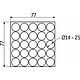 Заглушка самоприлипающая к конфирматам береза исландская коричневая (14819) FOLMAG (лист-25шт.) - фото 2