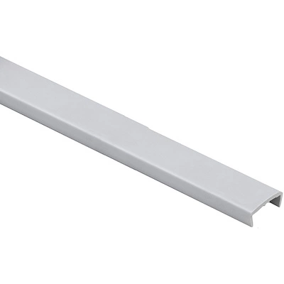 Профиль кромочный ПВХ C-18 пепел (201) однотонный EL-MECH-PLAST (2,6м) - фото 1