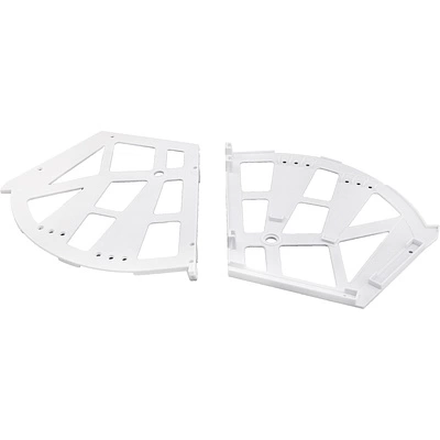 Крепление в шкаф для обуви трехрядное, белый РП - фото 1