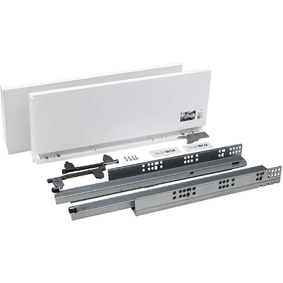 Система ящиков Slimbox AKS L-450 H=175 белый PUSH TO OPEN ДСП 16мм - фото 3