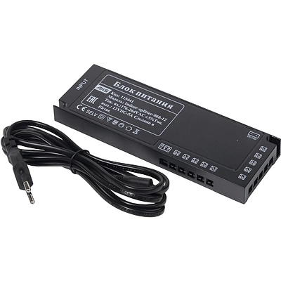 Блок питания Indoor Splitter 60W/12V, с вилкой, AKS - фото 1