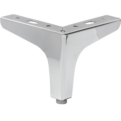 Опора меб. мет. h100 угловая хром AKS - фото 3