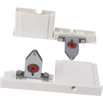 Держатель передней стенки внутреннего ящика H=90 Slimbox AKS белый - фото 1