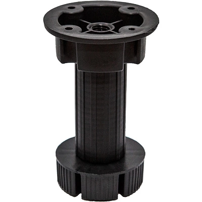 Опора кухонная пласт. h100 двусоставная, черный (1 упак. = 300 шт.) AKS - фото 1