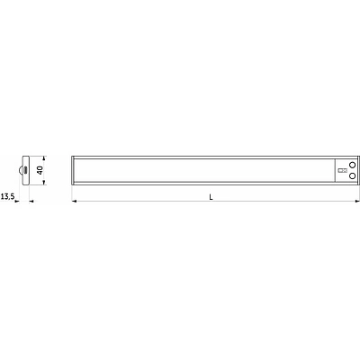 Светильник светодиодный Glowscape, аккумуляторный, на взмах, 1W, 200 мм, алюминий, AKS - фото 2