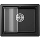 Мойка кварц, прямоугольная, KS-5501U, 550*450мм, черный металлик, под столешницу, Granula - фото 3