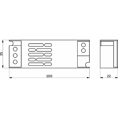 Блок питания Indoor 30W/12V, серия 4, компактный, AKS - фото 2