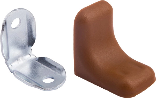 Уголок с металлической основой и пластиковой крышкой орех 06 (уп/10шт) LUNA - фото 1