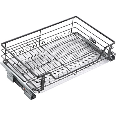 Выдвижная корзина-сушка 800 FLAT LINE, черный AKS - фото 1