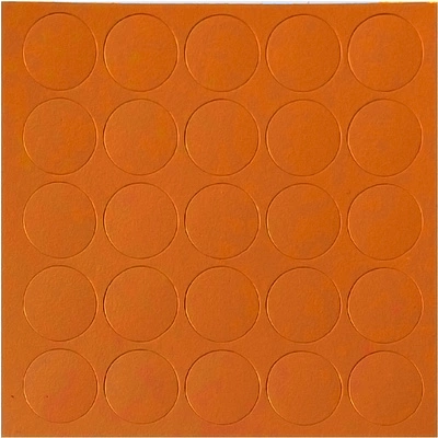 Заглушка самоприлипающая к конфирматам оранжевый (14065) FOLMAG (лист-25шт.) - фото 1